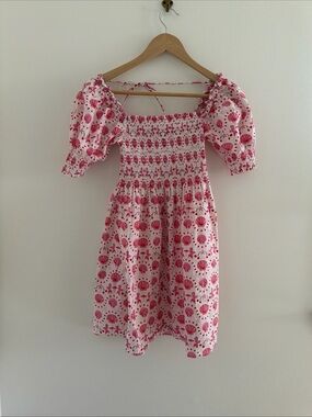 Hill House Home Athena Nap Dress Mermaid XXS Shells Beach Pink  Puff Sleeve